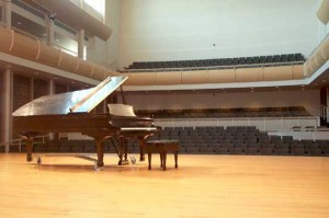 piano on stage