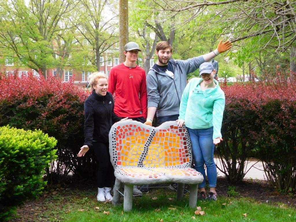 Bench created in art class